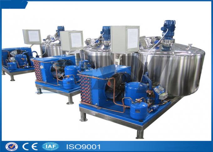 εξοπλισμός/ανοξείδωτο ψύξης γάλακτος 1000L 10000L που αναμιγνύει τις δεξαμενές με τη μηχανή ABB Siemens